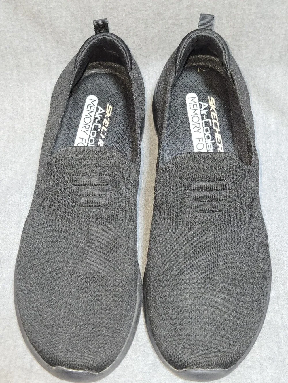 Skechers Ultra Flex Harmonious Black Slip-On Sneakers Size 9